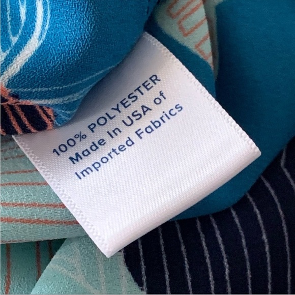 Allison Joy Blue Floral Off-Shoulder Blouse - Picture 9 of 10